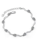 Women Crystal Bracelet Ladies Silver Plated Jewelry Girls Birthday Gift - £11.17 GBP