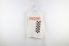 Vintage 80s Womens Small 1984 All Fired Up Fastway Band Sleeveless T-Shirt USA - £86.90 GBP