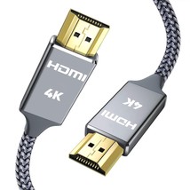 4K Hdmi Cable 6.6 Ft, High Speed 18Gbps Hdmi Cable,4K, 3D, 2160P, 1080P, Etherne - £15.73 GBP
