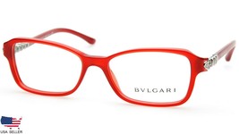New Bvlgari 4090-B 5319 Red Eyeglasses Glasses Frame 4090B 52-16-135mm Italy - £127.19 GBP