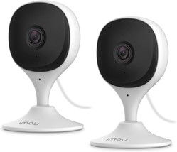 Imou Home Security Camera 2 Pack 1080P Baby Monitor With Night, Works With Alexa - £51.74 GBP