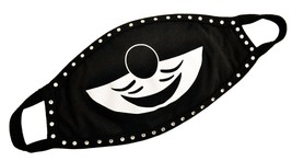Original Smiling Kit Cat Black Two Layer Face Mask  made with Swarovski ... - £31.20 GBP