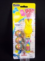 Peeps Easter Pop Ups Yellow Bunny 3 marshmallow flavored lollipops NEW 2023 - $7.95