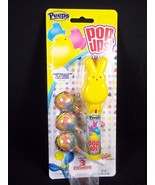 Peeps Easter Pop Ups Yellow Bunny 3 marshmallow flavored lollipops NEW 2023 - $7.95