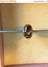 Genuine Pandora Silver Amber White Gold Swirl Murano Glass Charm Bead  Retired - £39.84 GBP