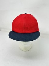 Cedar Creek Made in USA Red Wool Hunters Plain Baseball Cap MEDIUM - $27.23