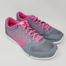 Nike Womens Sneakers Sz 10 M Flex Run Shoes Gray Running 709021-009 - £26.06 GBP