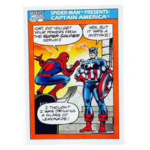 Marvel Impel 1990 Spider-Man Presents: Captain America Trading Card 157 MCU - £1.57 GBP