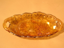 Indiana Glass Carnival Lily Pons Relish Dish - £7.12 GBP