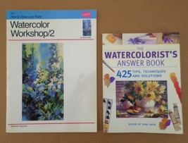 Lot 2 Books on Watercolor Painting: Workshop/2  &amp; The Watercolorists Ans... - $9.90