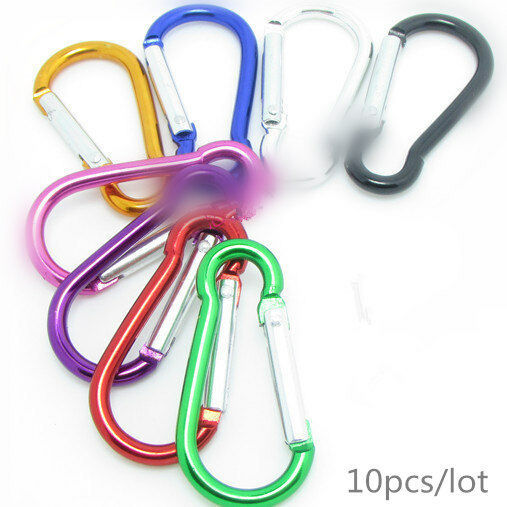 10x 7cm Aluminum Carabiner Gourd Key Chain Clip Hook Karabiner Camping K... - $7.91