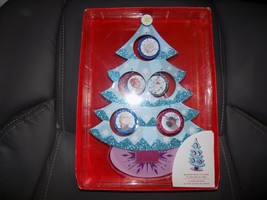 Hallmark Disney Frozen II WOODEN Mini Christmas Tree Ornaments With Disp... - £13.77 GBP