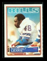 Vintage 1983 Topps Football Trading Card #225 Roosevelt Leaks Buffalo Bills - $4.94