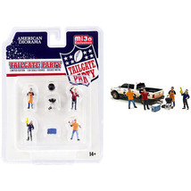 &quot;Tailgate Party&quot; Diecast Set of 6 pieces (4 Figurines and 2 Accessories) for ... - £16.52 GBP