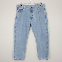Wrangler Rugged Wear Men&#39;s Jeans 42 x 30 Straight Leg Light Wash Relaxed 35001VI - £22.60 GBP