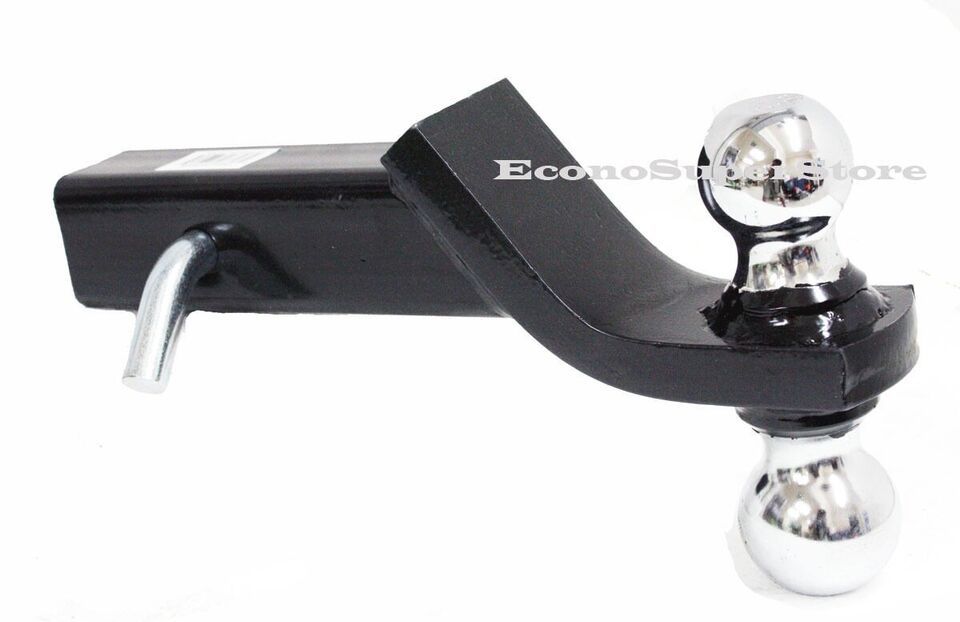 2&quot; Drop  3/4&quot; Raise Ball Towing Mount 1- 7/8&quot; &amp; 2&quot; Dual Trailer Hitch Ball - $21.49