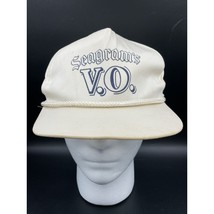 Vtg Seagrams VO Hat Whiskey Cap Cotton Rope Snapback Logo Adjustable Liquor - $11.01