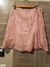 Womens Old Navy Low Waist Skirt Size 10 White Red Silver - £10.40 GBP