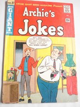 Archie Giant  Series Magazine #27 Archie&#39;s Jokes 1964 Fair+ Signs of the Times - £7.95 GBP