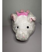 Plush Pig Piggy Coin Bank Pink Crown White Stuffed Animal Fluffy Soft Cu... - £19.56 GBP