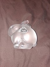 Fenton Clear Art Glass Bunny Rabbit W/ Sticker - $35.52