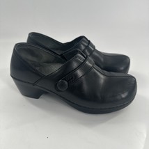 Dansko Solstice Clogs Womens EU 37 US 6.5-7 Black Leather Comfort Profes... - $26.91