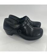 Dansko Solstice Clogs Womens EU 37 US 6.5-7 Black Leather Comfort Profes... - $26.91