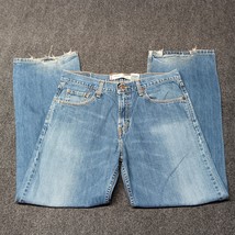 VTG Levi 529 Jeans Men 33x30 Blue Low Rise Straight Leg Pants Y2K Faded - £21.68 GBP