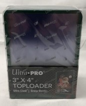NEW Ultra Pro 3x4 Toploader Green Border Card Holders for Packers 25-Count 84916 - £6.62 GBP