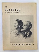 1949 Playbill Sam S. Shubert Theatre Alfred Lunt Lynn Fontanne in I Know My Love - £11.12 GBP