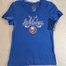 New York Islanders Blue Official NHL T Shirt Girls Size Large 10/12 New W/ Tags  - £11.42 GBP