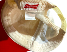 Vtg. Budweiser King of Beers Mesh Snapback Trucker Cap Hat Red/White OSFM image 5