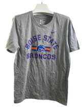 Nike Men&#39;s Boise State Broncos Crew Neck Short Sleeve T-Shirt, Gray, Small - £12.73 GBP