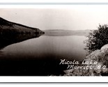 RPPC Nicola Lake Merritt British Columbia Canada UNP Postcard P21 - $6.20