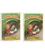1986 Garbage Pail Kids Series 4 GPK Cards 127a Travellin&#39; Travis/127b Fl... - £3.79 GBP