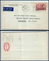 1949 AUSTRALIA Air Mail Cover - Geelong to Harrisburg, Pennsylvania USA J10 - £2.22 GBP