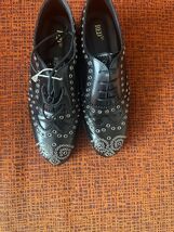 Red Valentino Black Oxford Grommet Details SZ IT 36 NEW - $346.50