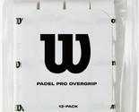 Wilson - WR8906501001 - Pro Overgrip Padel - Pack of 12 - White - $29.95