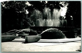 RPPC Bronson Park Fountain Kalamazoo Michigan MI UNP Postcard G1 - $6.88