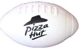 Pizza Hut &amp; WNDU White Plastic Small Promotional Football - $6.80