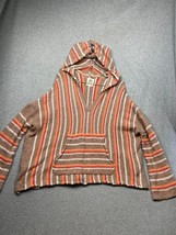 Rip Curl Montego Oversized Hoodie Pullover Baja Sweater XL Boho Striped ... - $37.88