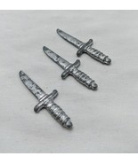 Set Of (3) Metal Clue Knife Board Game Pieces - $13.56 CAD