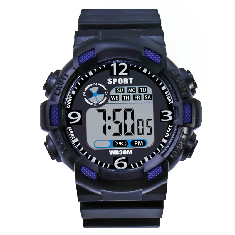 YIKAZE Men&#39;s Digital Watch Outdoor  Men  Watch Big dial Multifunctional Waterpro - £83.36 GBP