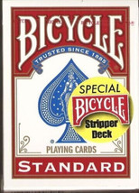 Bicycle Stripper Gaff Red Playing Cards - £10.05 GBP