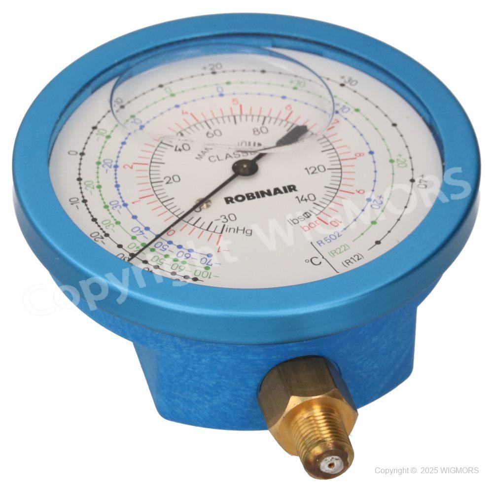 Manovacuometer Robinair -1..10bar Fi 80 1/8&quot; NPT Class 1.0 glycerin 93184 - $19.21