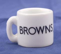 NFL Miniature Coffee Mug Cleveland Browns Fan Collectible Ornament Vintage - £4.58 GBP