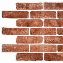 Dundee Deco PG7064 Vintage Brown Faux Brick, 3.4 ft x 1.6 ft, PVC 3D Wall Panel, - £7.74 GBP+