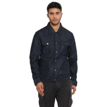 MOTORCYCLE JACKET FOR CLASSIC TRUCKER JACKET - DARK BLUE - $165.99