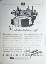 1942-DIVISION OF GENERAL MOTORS-VTG Print Ad-BODY BY FISHER-GM-WWII ARMS... - $15.09 CAD