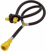 Two Way POL Inlet and QCC Exit Propane Splitter Hose Adapter 5-100lbs Cy... - $40.56